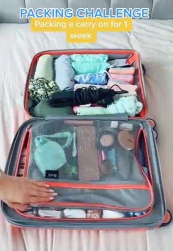 A packing expert has revealed how to pack for a week-long holiday without paying for hand luggage