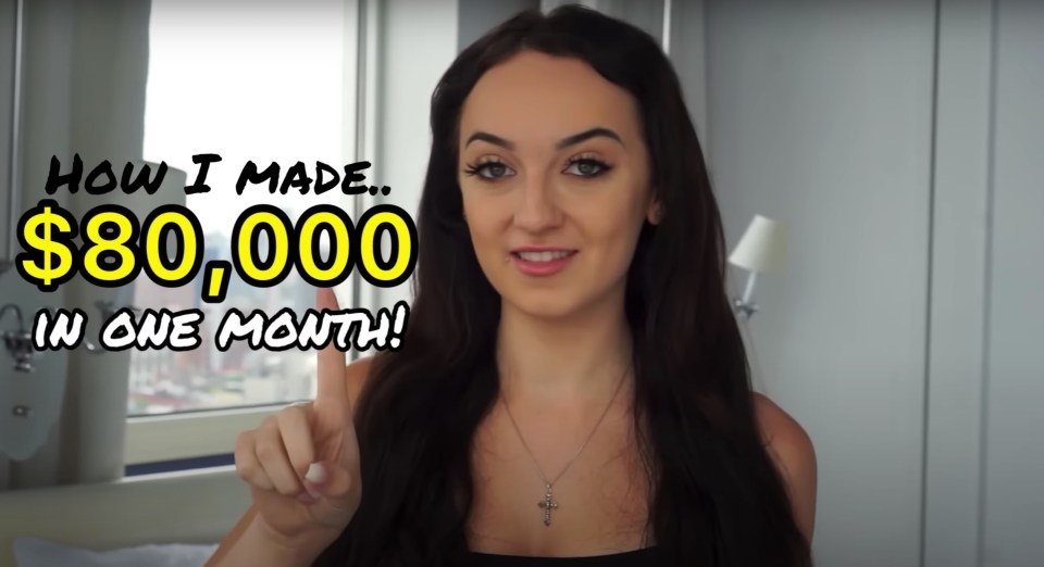 YouTube user Isabella, also known as Baddie in Business, has revealed how she makes $80,000 [£72,287} in a month