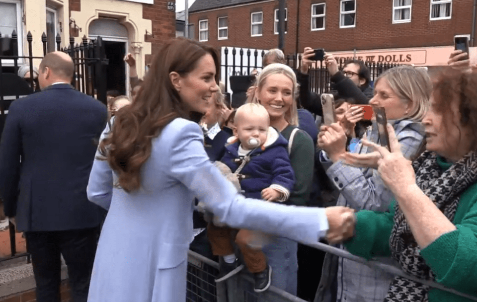 Kate was heckled during a walkabout in Northern Ireland