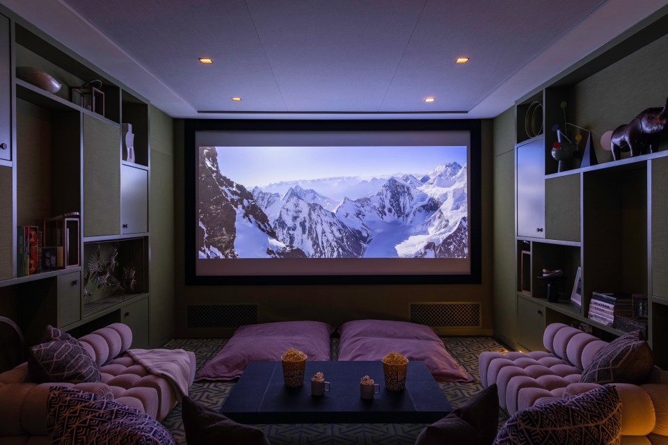 There is even a home cinema so don’t worry about tropical storms