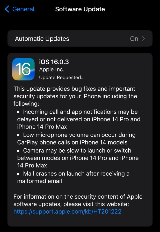 A new iPhone update is available to install right now