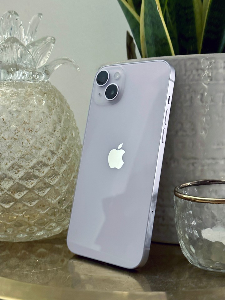 The iPhone 14 Plus is a very attractive handset – especially in this pale Purple option