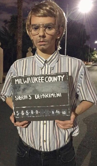 A Jeffrey Dahmer Halloween costume, posted on Reddit in a previous year