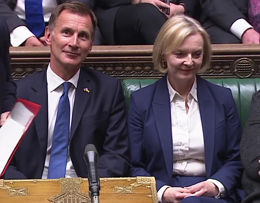 Jeremy Hunt and Liz Truss faced down MPs in the Commons this afternoon