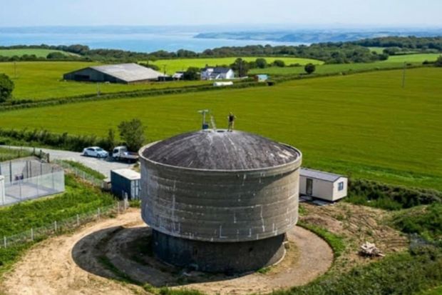 Rob Hunt has turned a derelict water tower into a spectacular home