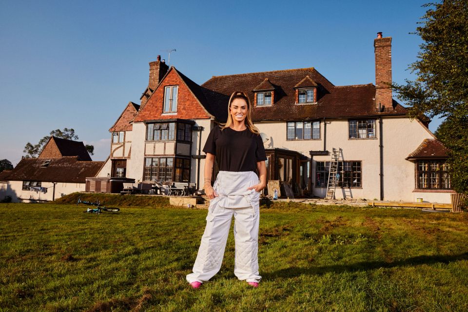 Katie landed a second series of My Mucky Mansion after her first attempt to renovate her £3m Sussex home