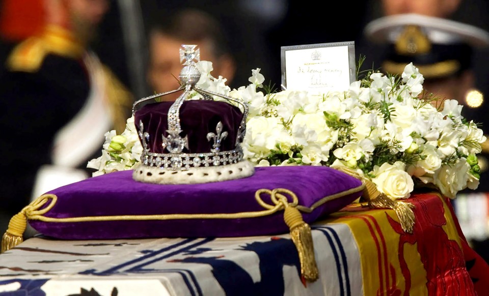 She had planned to wear the Queen Mother's crown at the ceremony