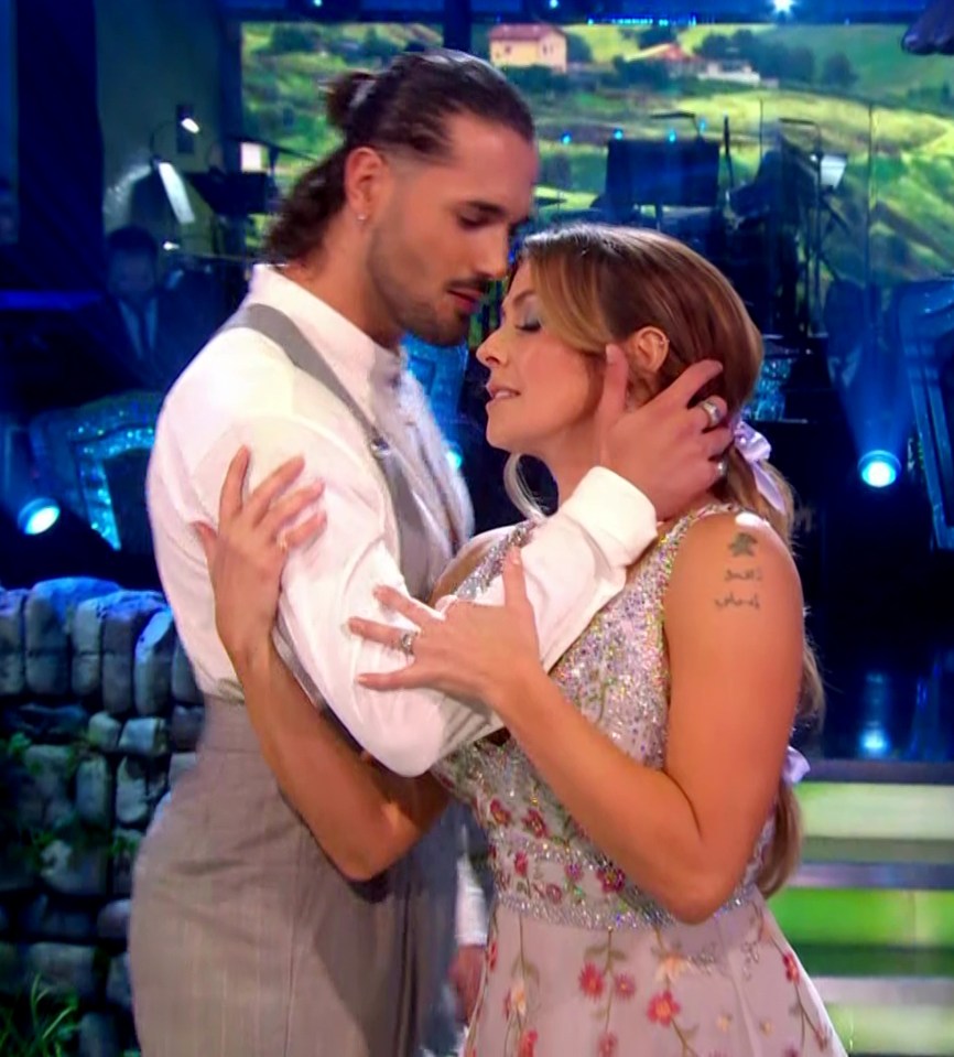 Kym says Strictly is 'physically demanding' - she's pictured here with co-star Graziano di Prima