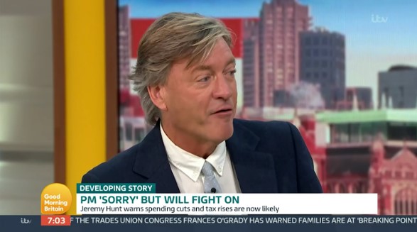 Good Morning Britain fans threatened to 'turn off' the ITV series after a comment from host Richard Madeley