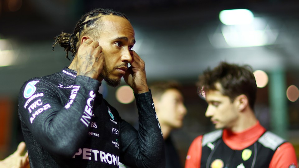 Lewis Hamilton apologised to his Mercedes team-mates after he smashed into a wall