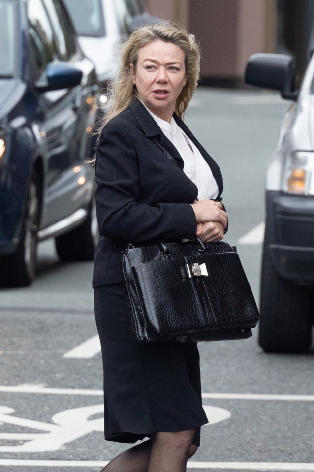 Claire Lyon arriving at Chester magistrates court, where she was handed a £2K fine