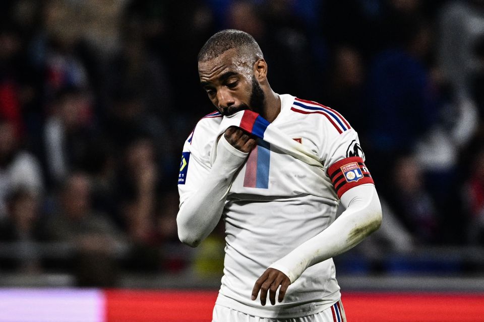 Alexandre Lacazette's Lyon future is under threat