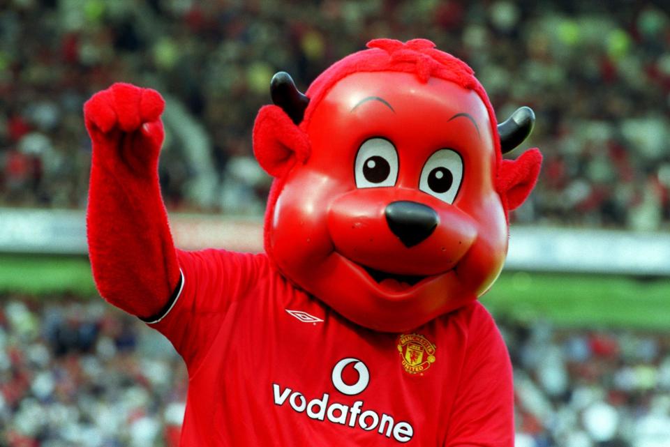 Manchester United's mascot is a red devil