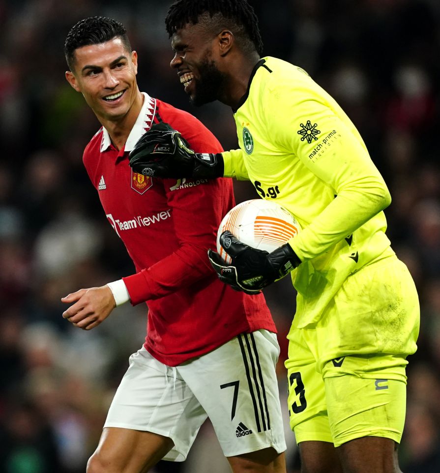 Omonia goalkeeper Francis Uzoho was almost unbeatable during the Europa League clash