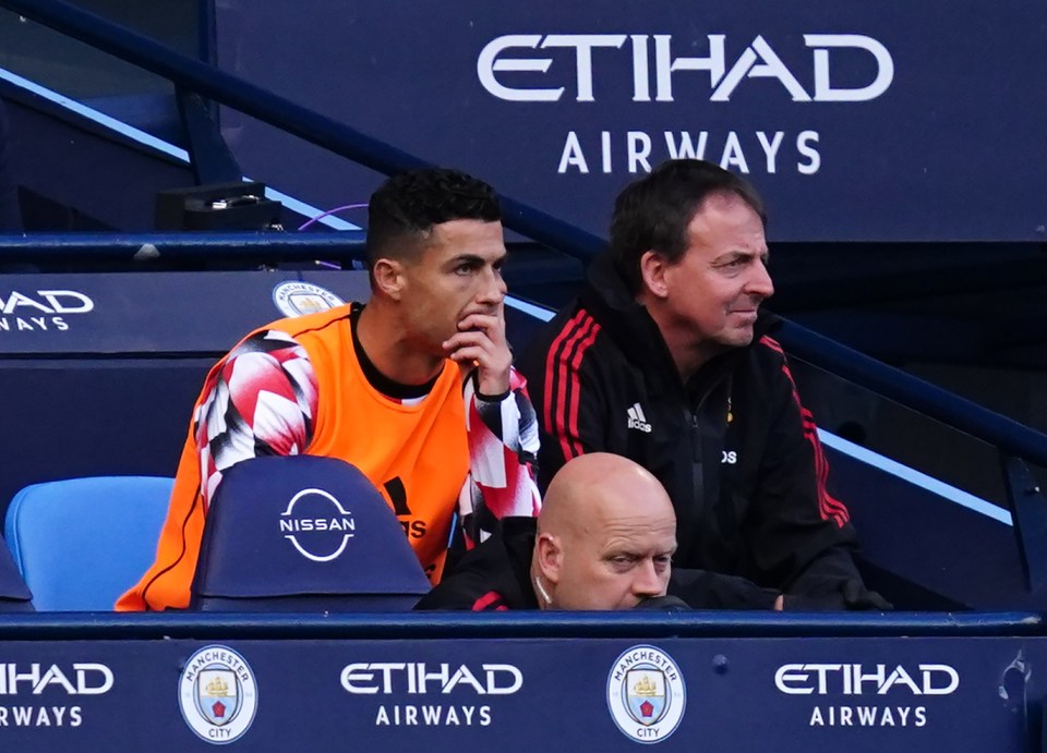 Cristiano Ronaldo did not look happy with his side’s performance