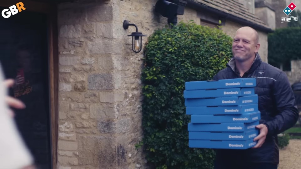 Mike Tindall has become first royal to advertise pizza by appearing in an advert for Dominos