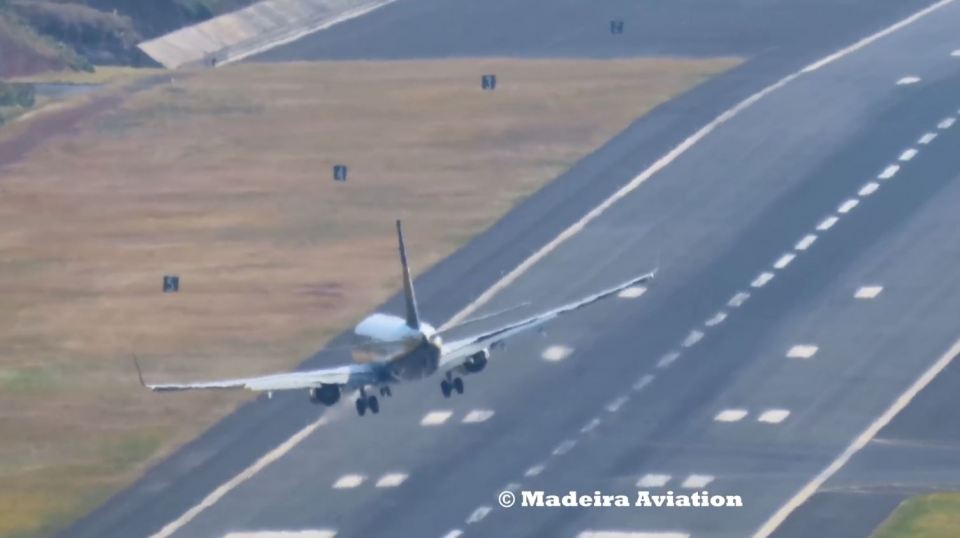 The Ryanair pilot expertly used a sideways landing to safely touch down