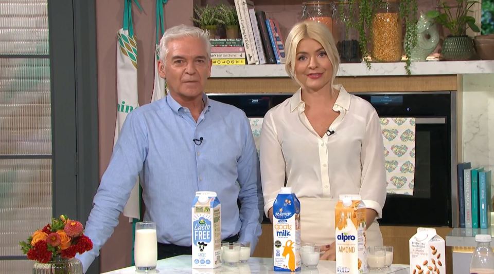 This Morning's Phillip Schofield and Holly Willoughby tried different plant-based milks in a recent segment that received over 200 complaints