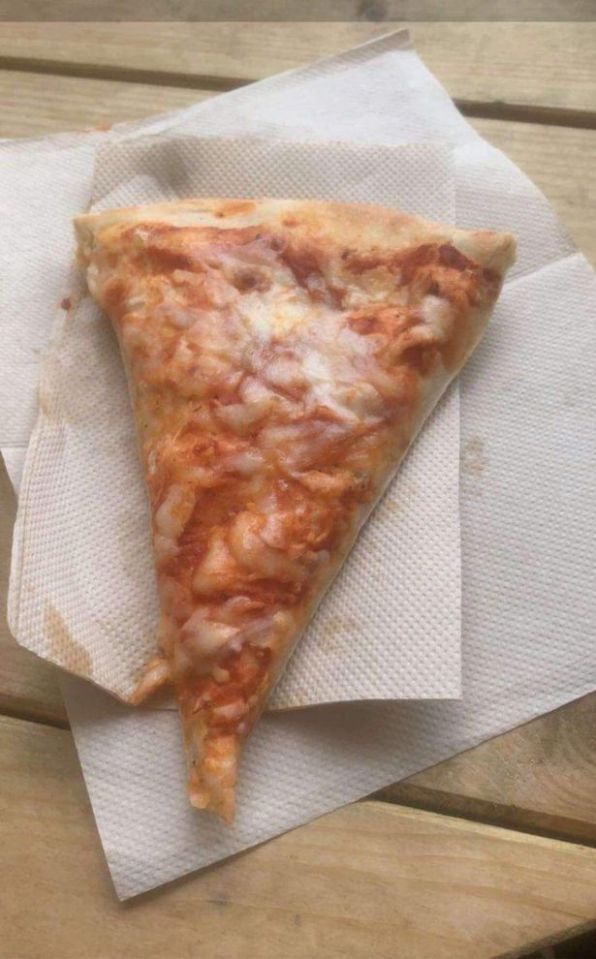 Most pupils end up eating a single pizza slice for lunch