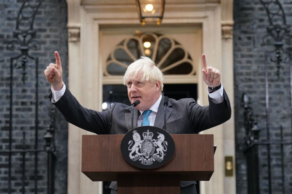 Boris Johnson was prime minister from 2019 to 2022