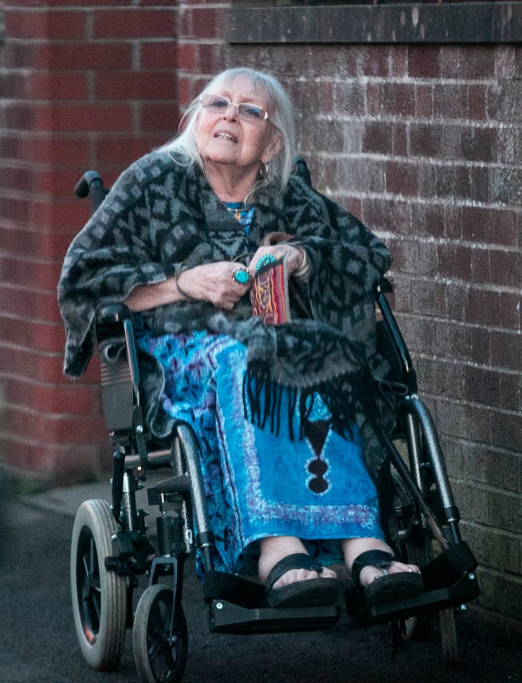 Harris' wife Alwen Hughes has Alzheimer's disease and is in a wheelchair