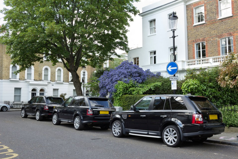 Stars who drive Range Rovers (pictured) include David and Victoria Beckham, Angelina Jolie, model Gisele Bundchen and Kelly Osborne