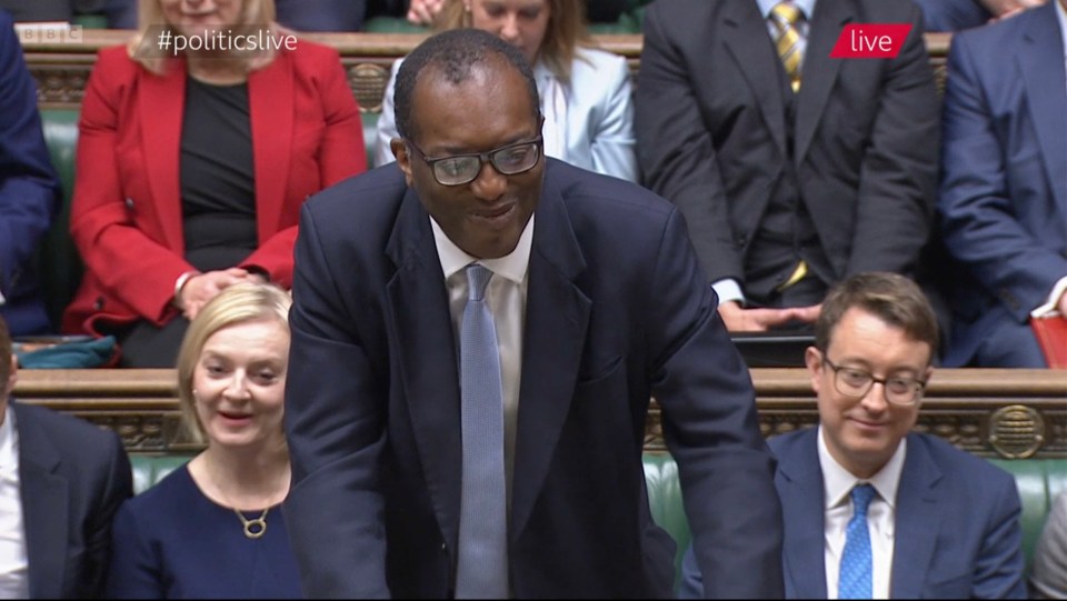 Day 18:  Chancellor Kwasi KwarteNg delivers his mini-Budget in the House of Commons as the PM Truss looks on