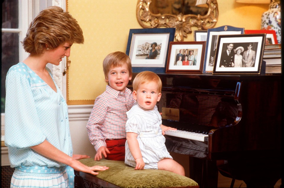 The apartment was decorated with many pictures of the royal couple's family members