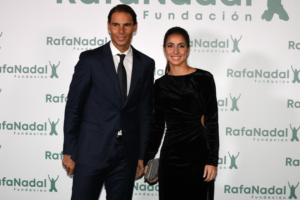 Rafael Nadal and his wife Maria Francisca Perello seen here in November last year