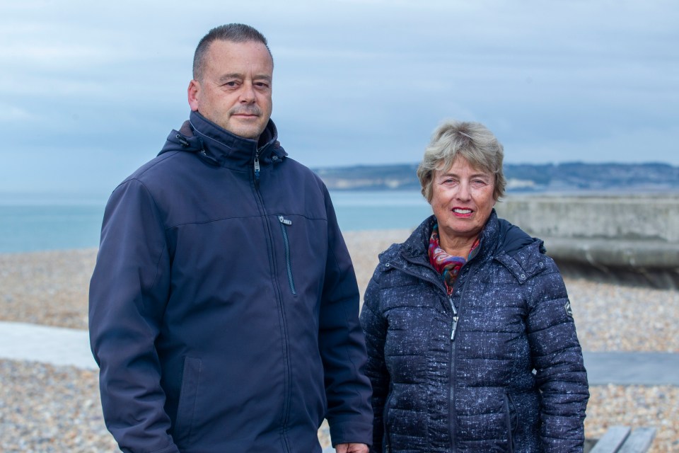 Craig Peachey and Gaynor Tatnell are two of the many concerned residents