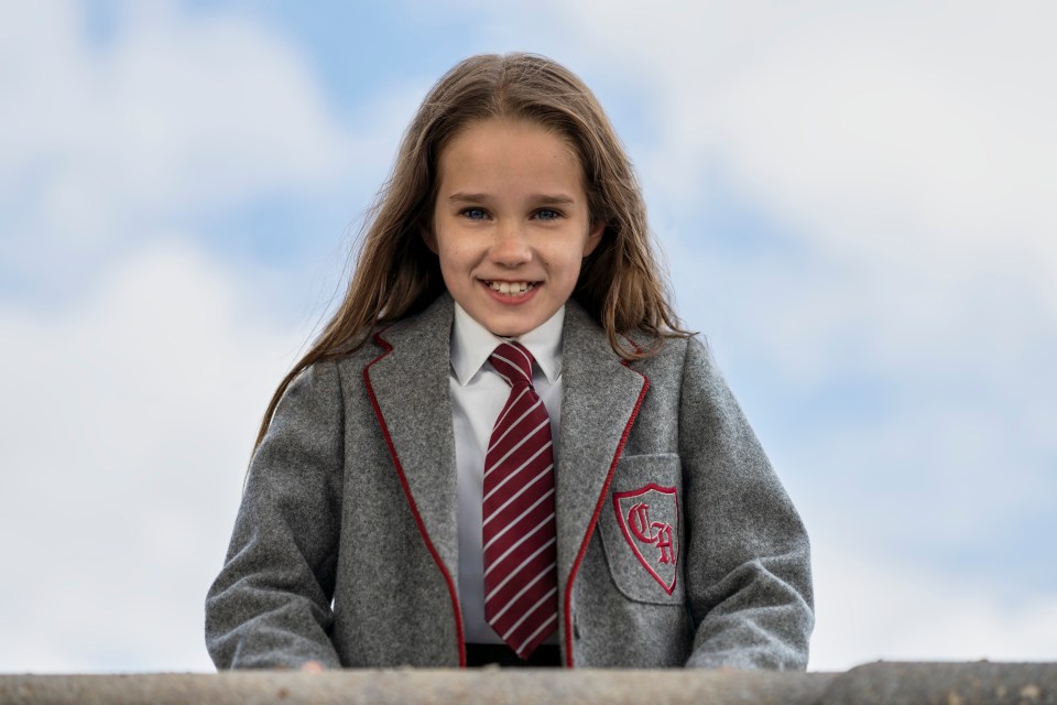 Irish actress Alisha Weir plays Matilda