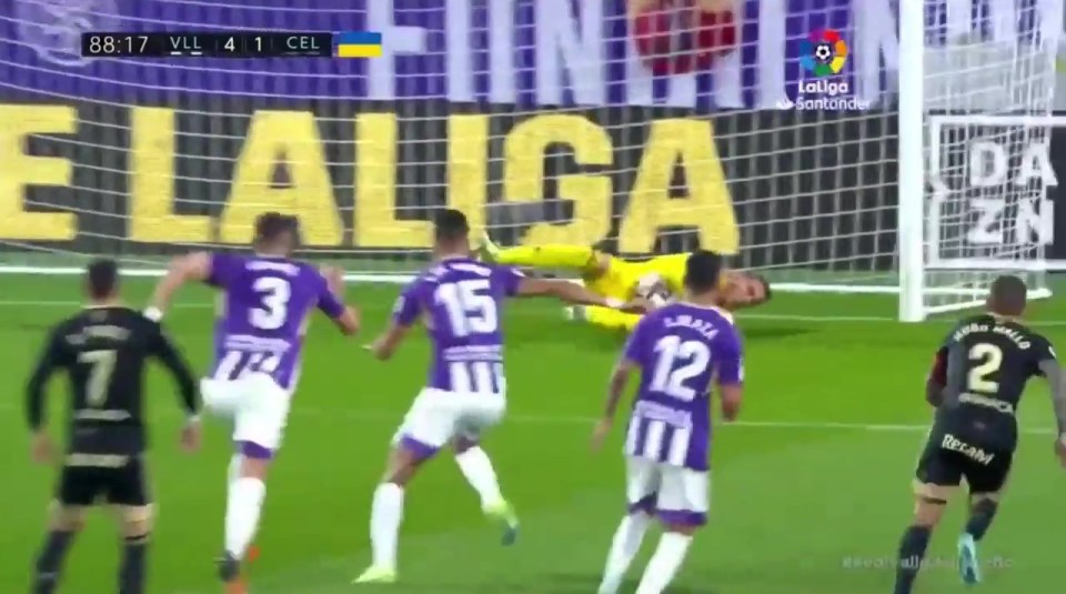 Real Valladolid keeper Jordi Masip saved two penalties after VAR-fuelled chaos