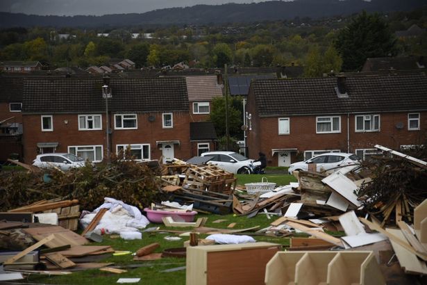 Residents are fuming that the waste has been dumped just yards from their front door