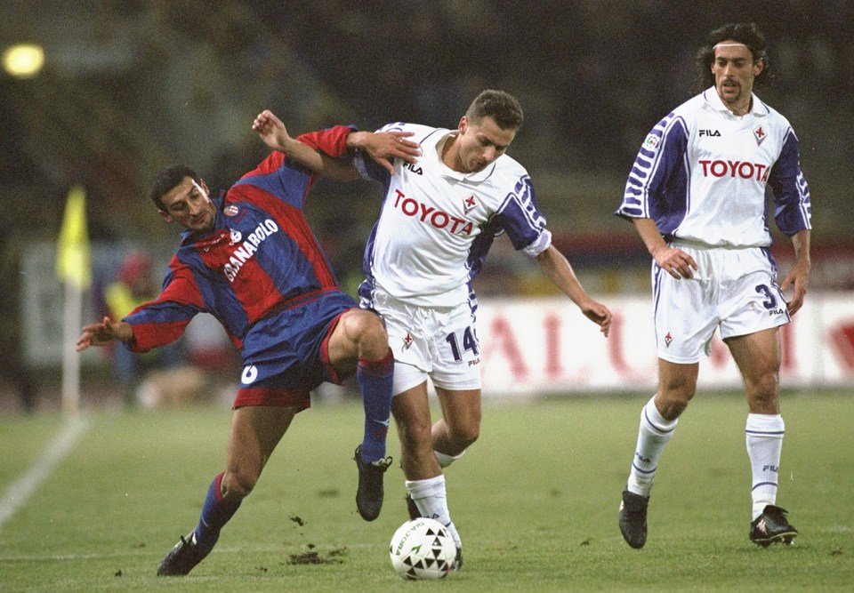 Massimo Tarantino (left) heroically stepped in to stop the attack