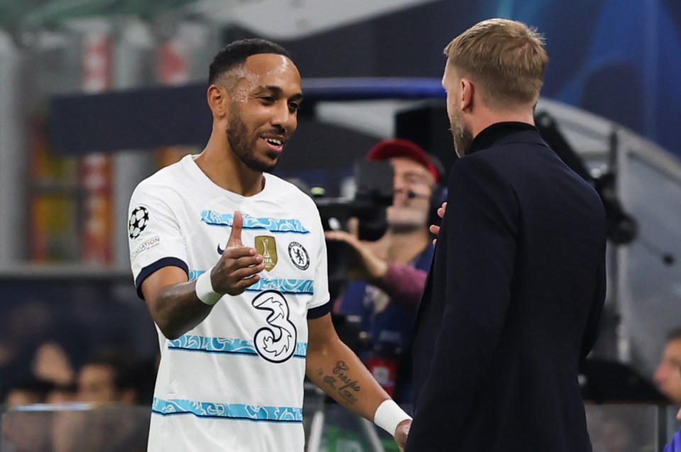 Graham Potter has enjoyed working with Pierre-Emerick Aubameyang