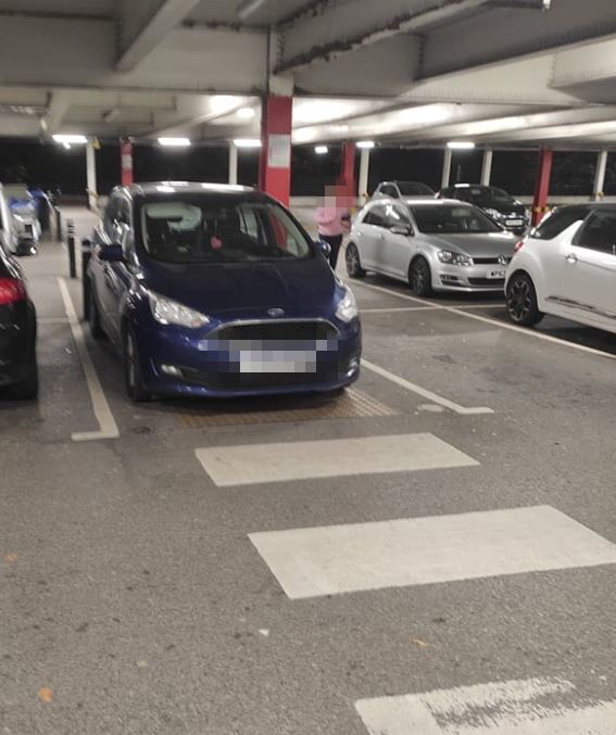 This driver has been slammed online for their parking at a Tesco store in Coventry