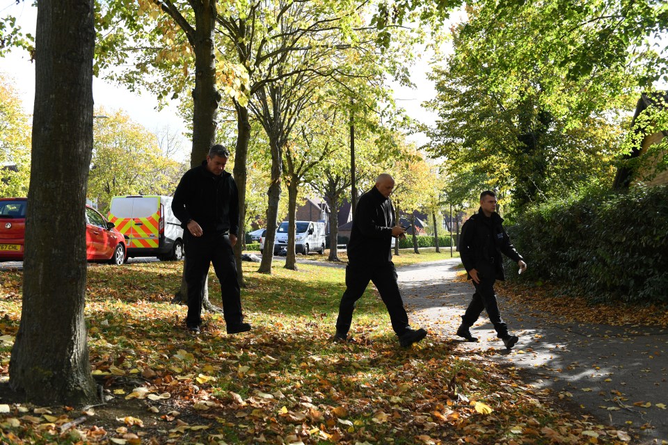 Cops are investigating the property where remains were found