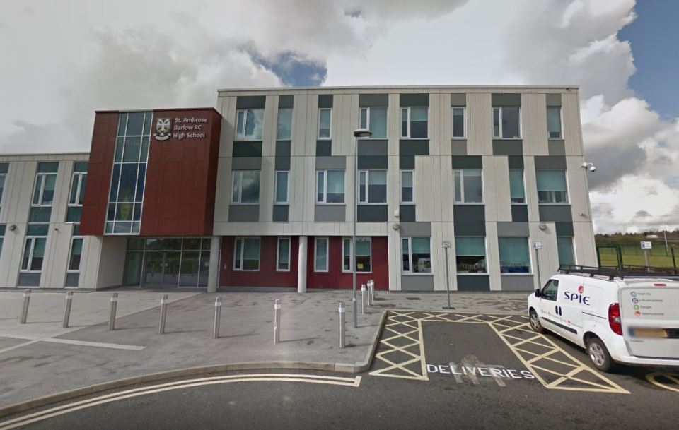 A teenager has been stabbed outside a school