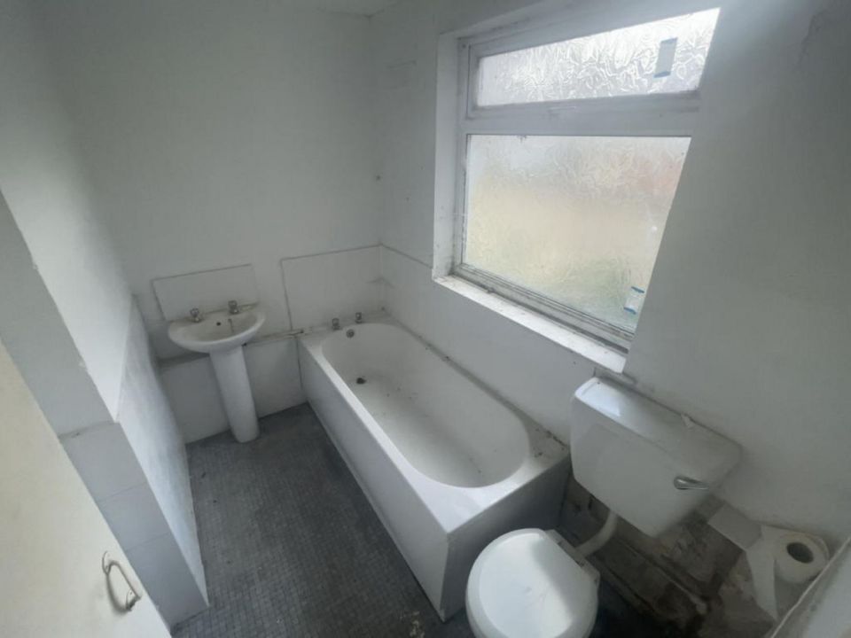 Only the bathroom has any fittings, making the house a blank canvas for the new owner