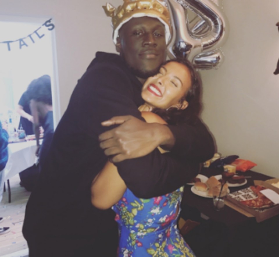 Crown prince - music star Stormzy hugs his ex before their split