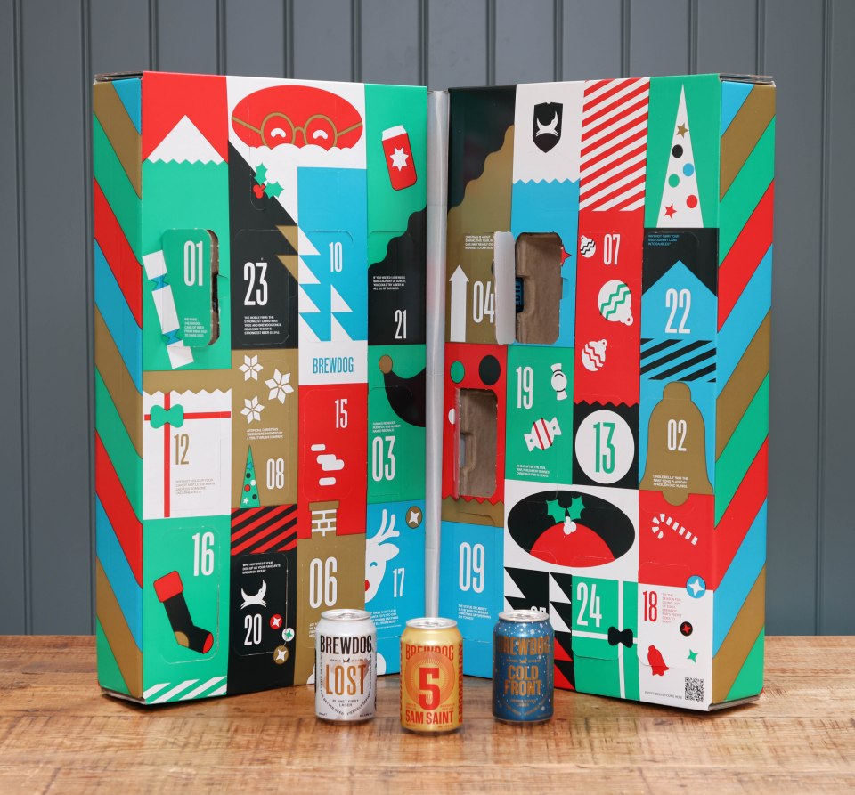 This mega BrewDog advent calendar was so big Lynsey could barely lift it