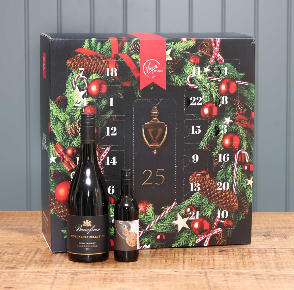 This mini wine advent calendar could be great with a festive cheese board