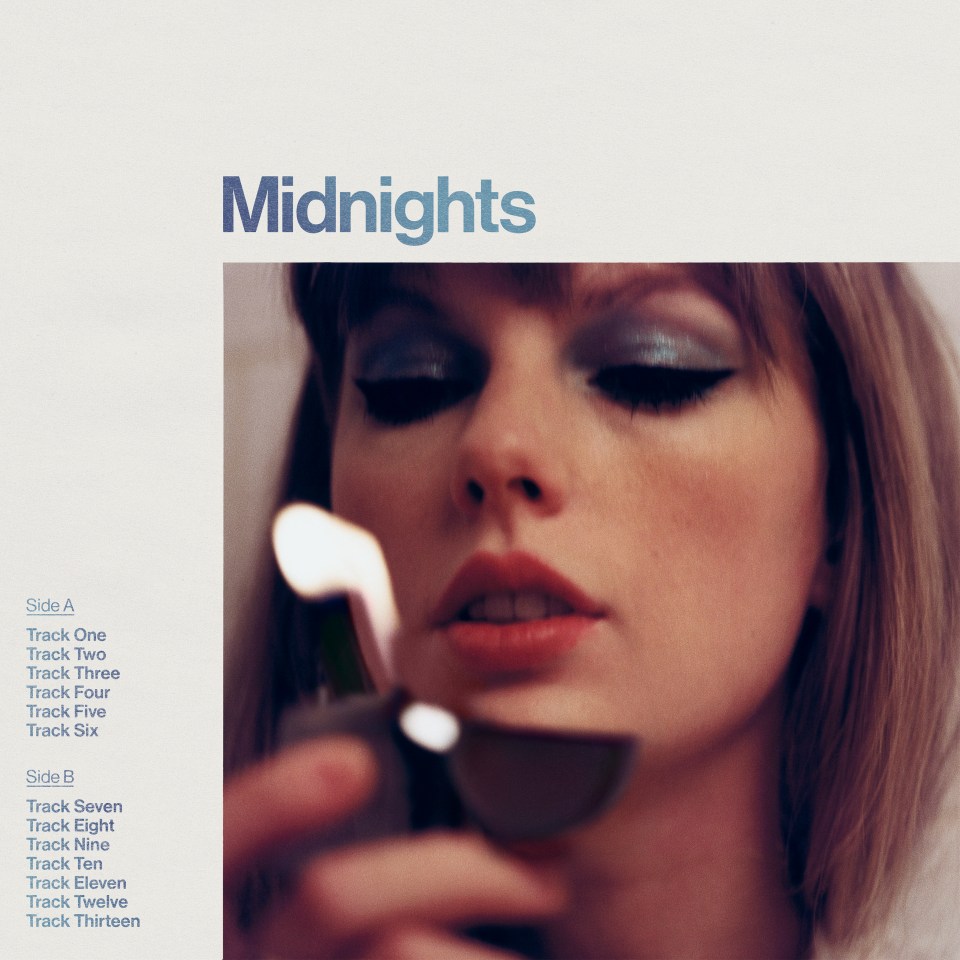 The album cover for Midnights, revealed