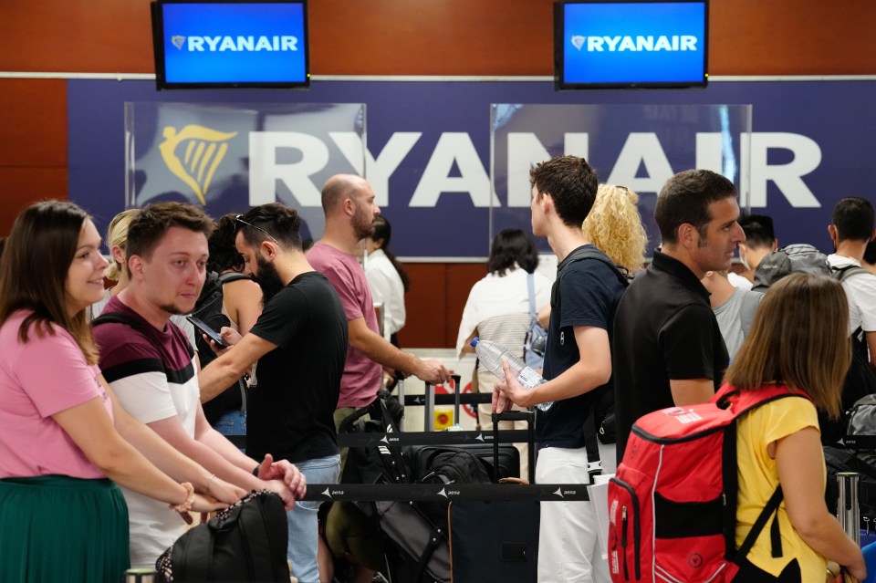 Brits with Ryanair flights will need to check in early next week - or face a £55 fine