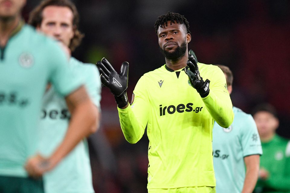 Omonia’s Francis Uzoho produced a man of the match display but still ended up on the losing side