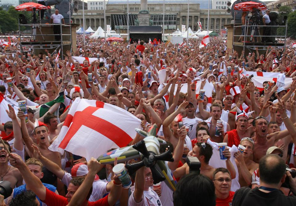 Fans are supposed to sink beers in sun-drenched fan parks during a World Cup, it won't be the same this time