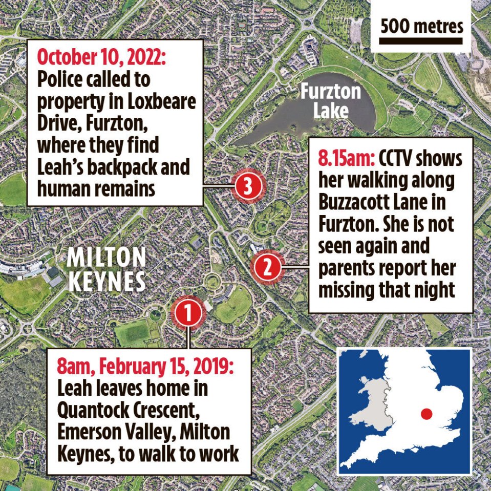 Leah was last seen in Milton Keynes on 15 February, 2019