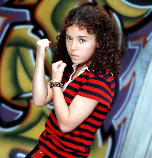 Dani as Tracy Beaker back in 2004