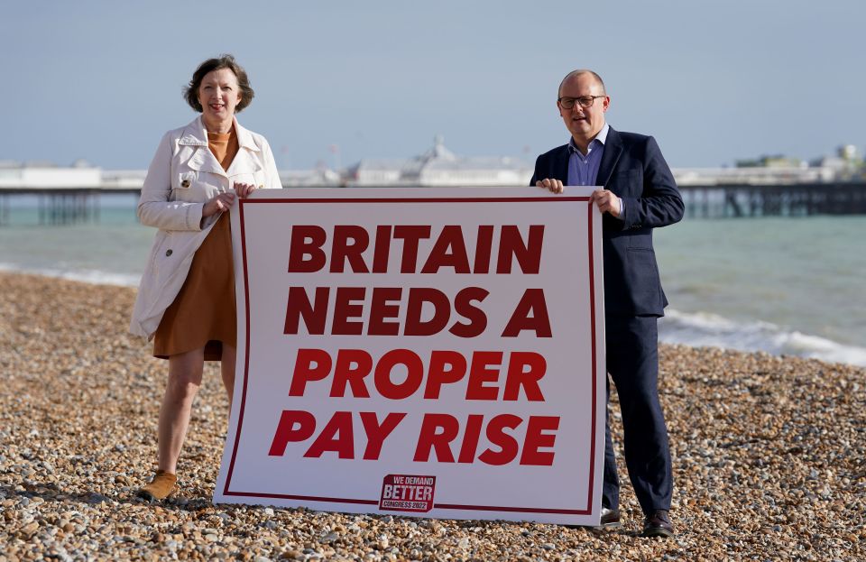 TUC General Secretary Frances O’Grady (left) ahead of the TUC Congress in Brighton