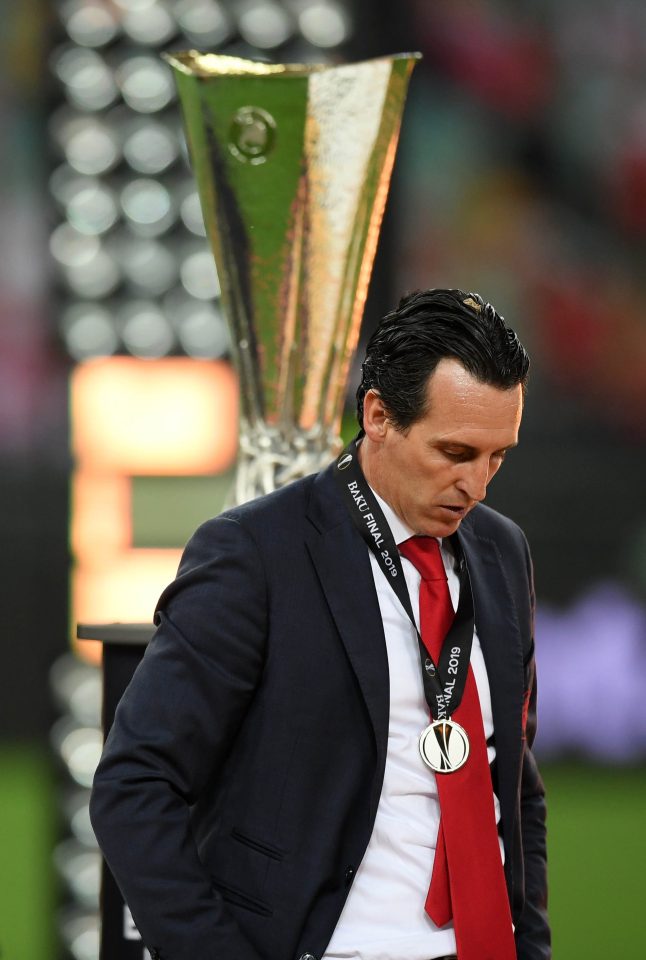  Emery lasted less than 18 months at Arsenal before getting the sack